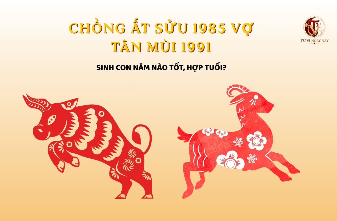 Chồng Ất Sửu 1985 vợ Tân Mùi 1991 sinh con năm nào tốt, hợp tuổi?